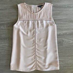 Banana Republic Sleeveless Woven Yoke Top XL